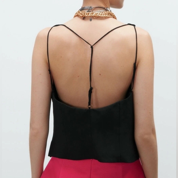 Zara Combination Velvet Vest - Picture 5 of 15